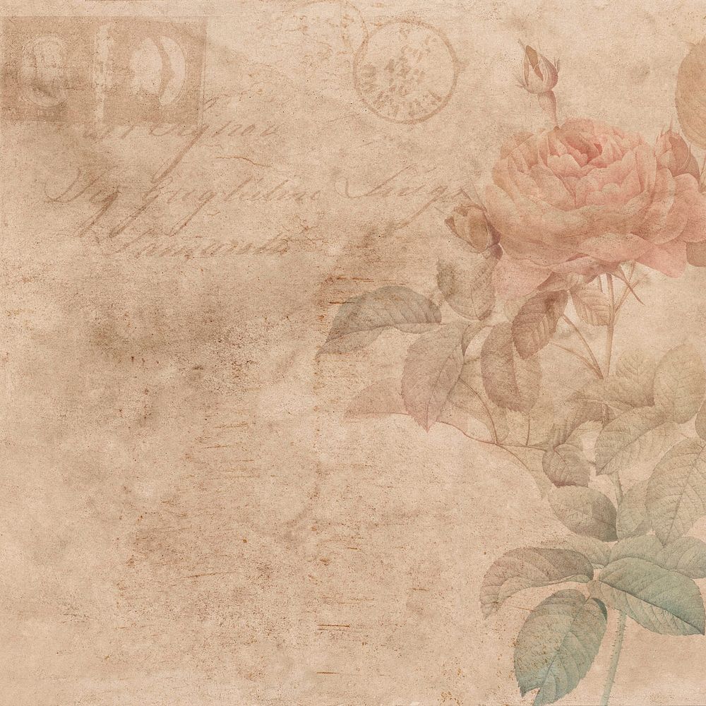 Vintage rose background with handwriting | Free Photo - rawpixel