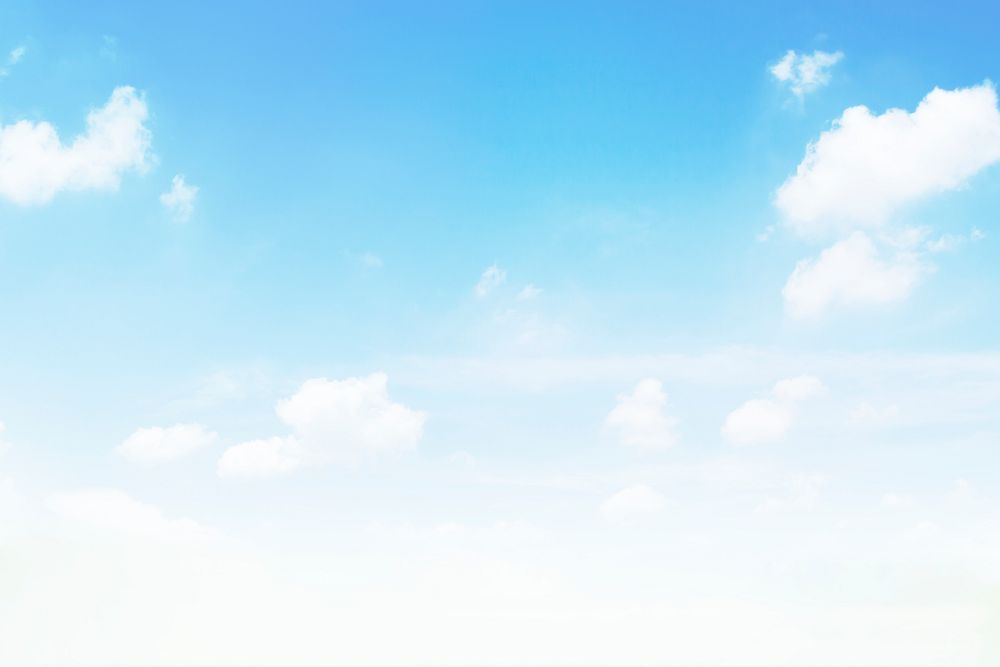 Clouds On Blue Sky Background 