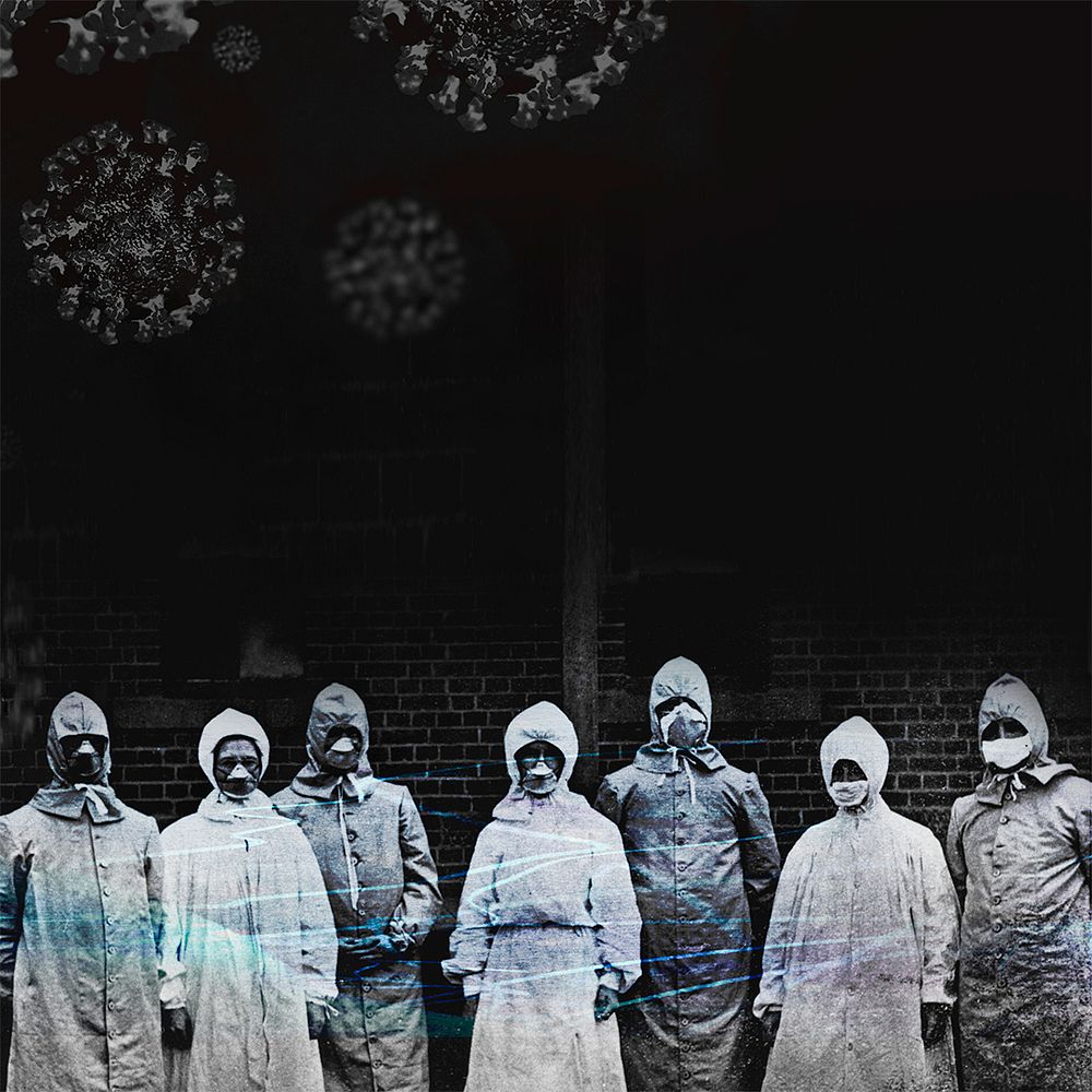 People in protective suits from the Spanish Free Photo rawpixel