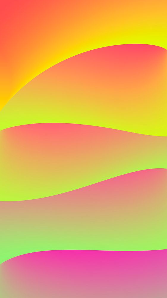 Colorful abstract mobile wallpaper, 3D Free Vector rawpixel