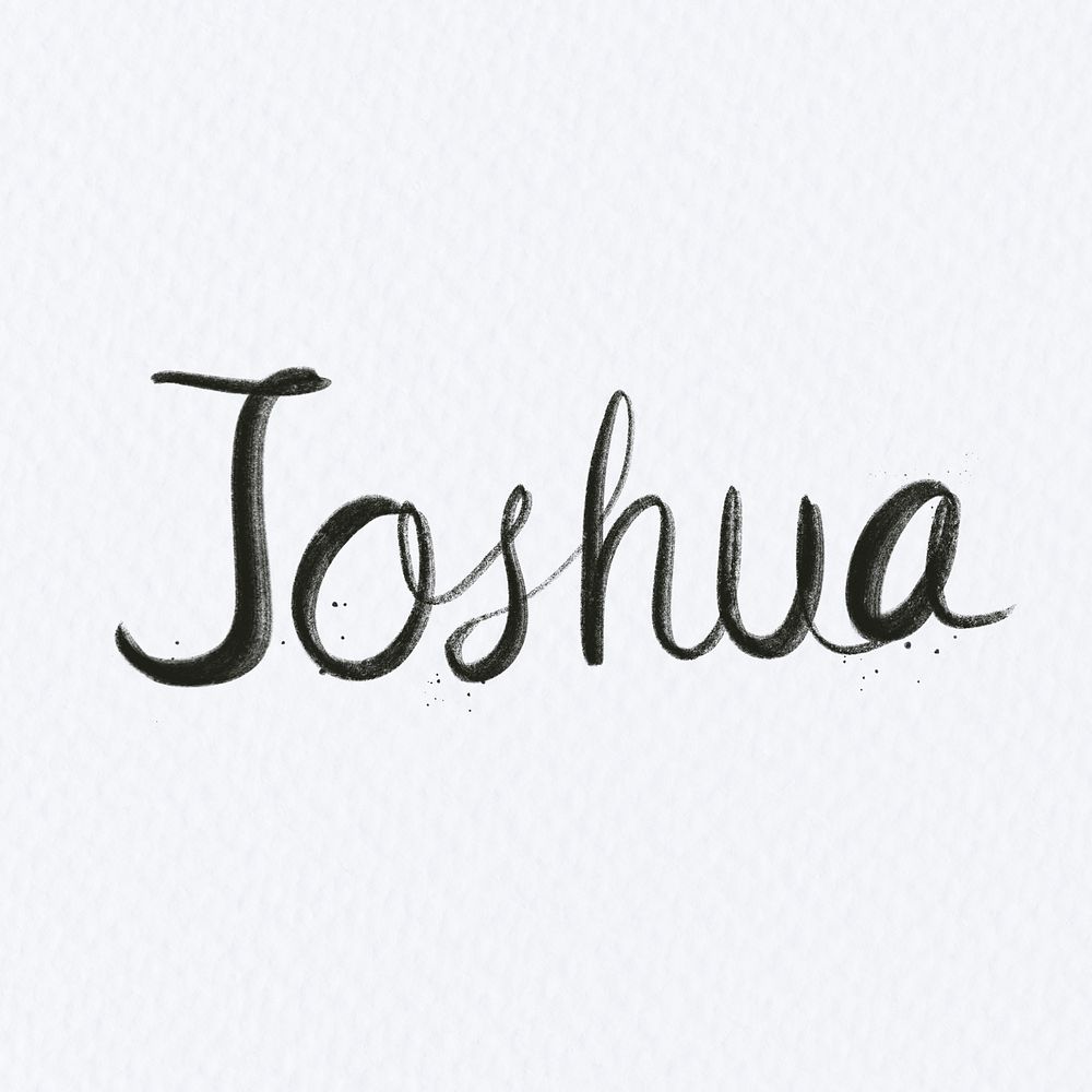 Hand drawn psd Joshua font | Free PSD - rawpixel