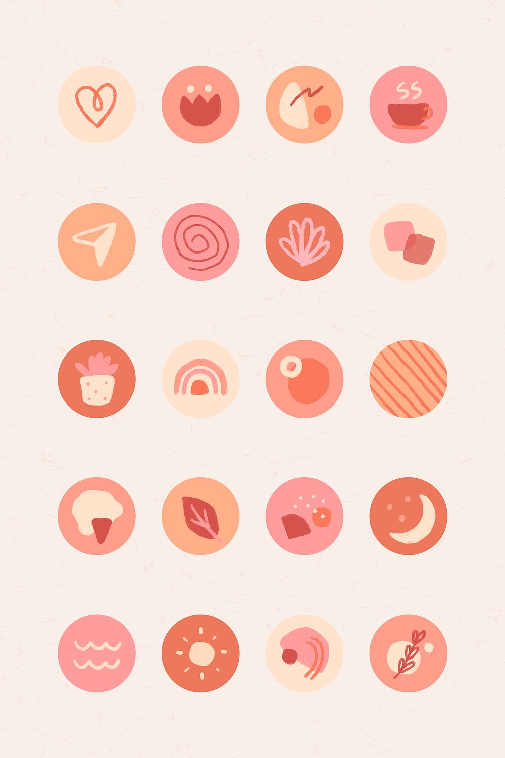 Instagram story highlights icons set | Premium Vector - rawpixel