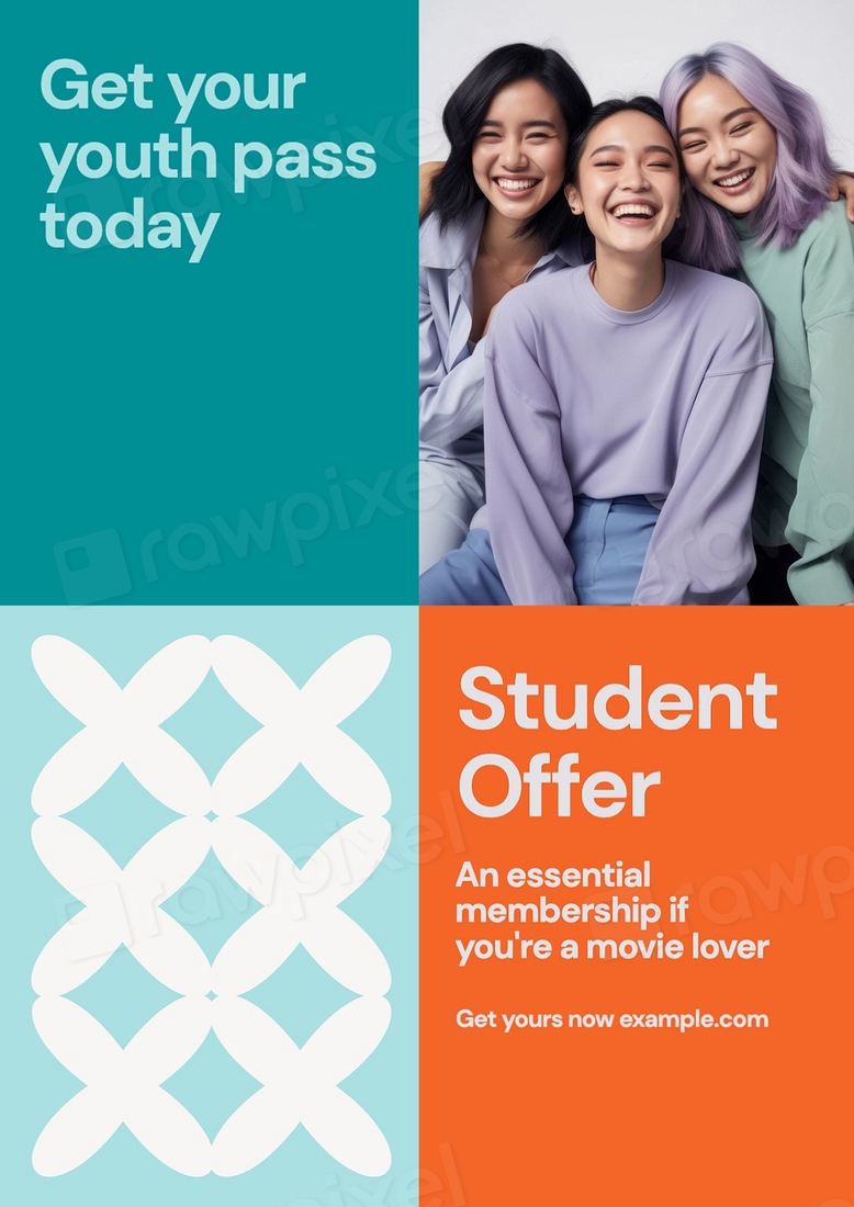 Student offer poster template | Premium Editable Template - rawpixel