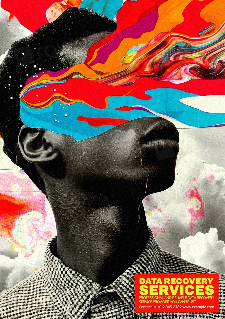 Data recovery service poster template | Premium Editable Template