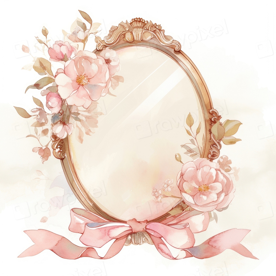 Coquette vintage mirror photography dessert | Free Photo Illustration