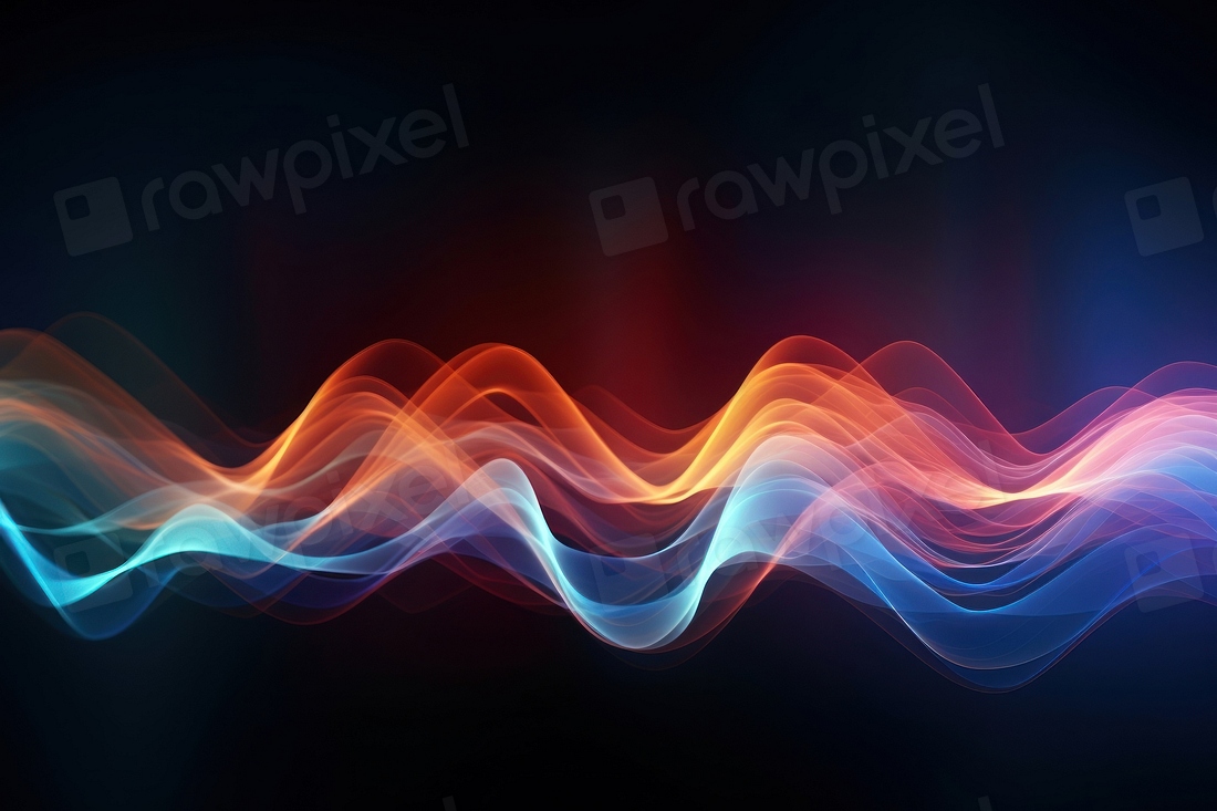 Colorful abstract wave pattern | Free Photo Illustration - rawpixel