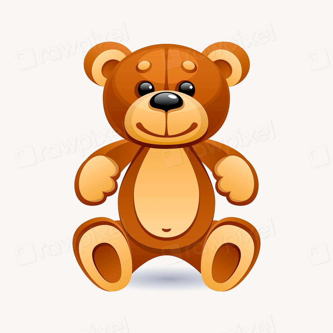 Teddy bear sticker, kids toy | Free Vector - rawpixel