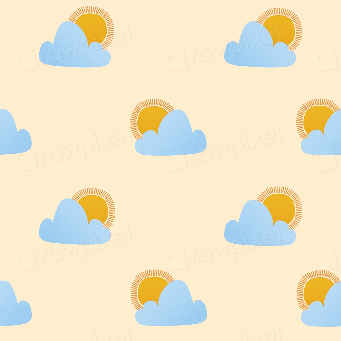 Cute seamless kids pattern background, | Premium Vector - rawpixel