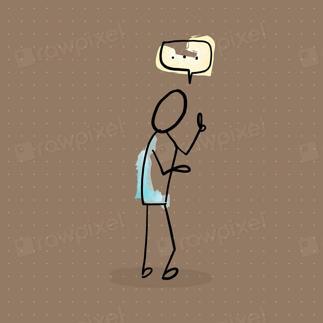 Stick Figure Speech Bubble Vector Premium Vector Illustration Rawpixel CHJpdmF0ZS9sci9pbWFnZXMvd2Vic2l0ZS8yMDIyLTA1L3Y1ODMtdGFuZy0yMS12aXN1YWx0aGlua2luZ18xLmpwZw