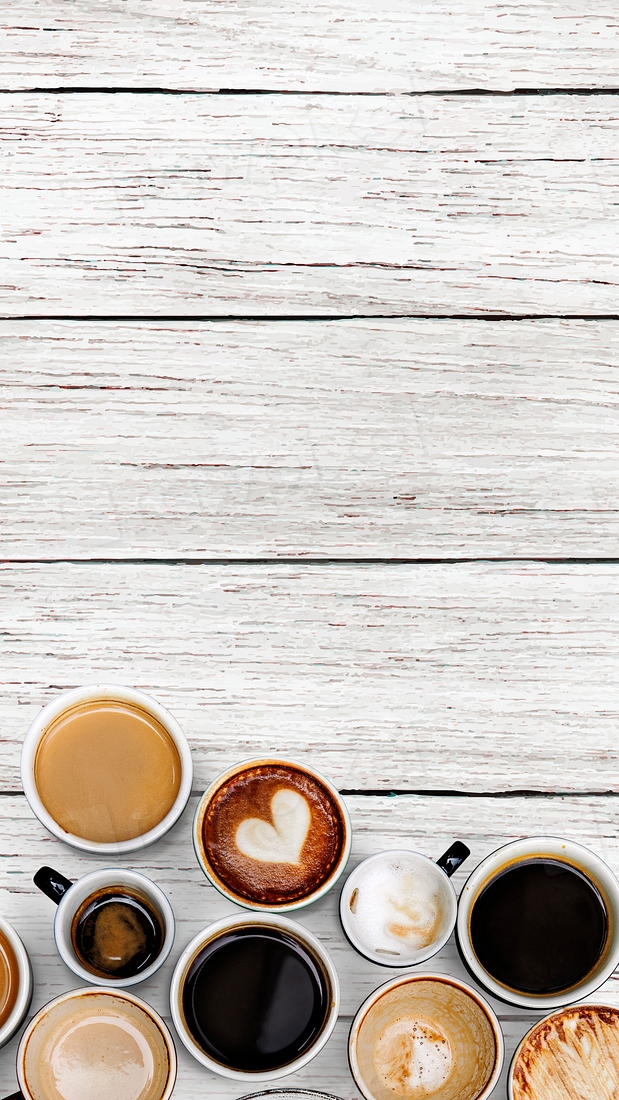 Coffee cups white rustic wooden | Free Photo - rawpixel