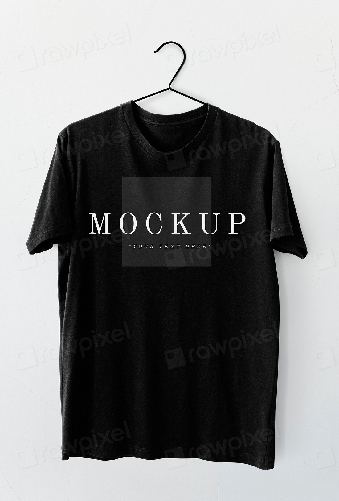 Simple black men's tee mockup | Premium PSD Mockup - rawpixel