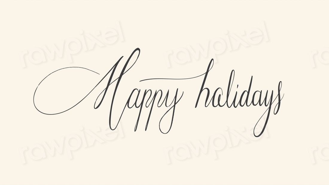 Happy Holidays Typography Style Vector Premium Vector Rawpixel 2270