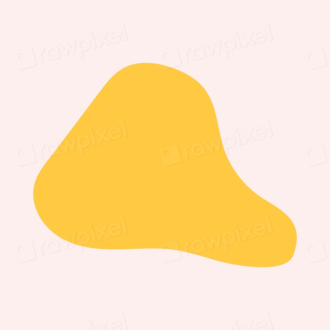 Yellow irregular shape abstract style | Free Photo - rawpixel