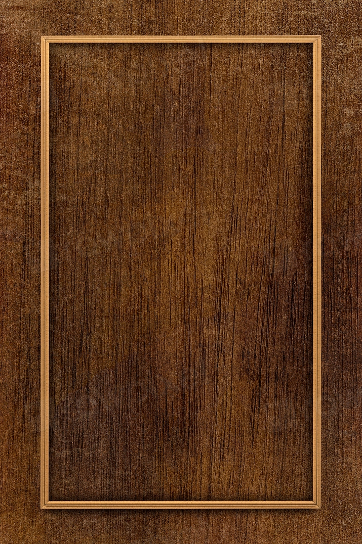 Rectangle frame walnut wooden texture | Premium PSD - rawpixel