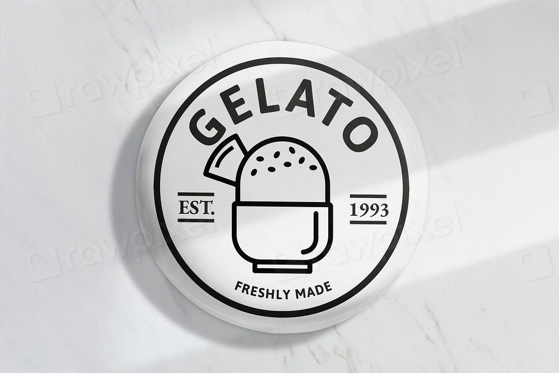 Ice cream logo mockup psd, | Premium PSD Mockup - rawpixel