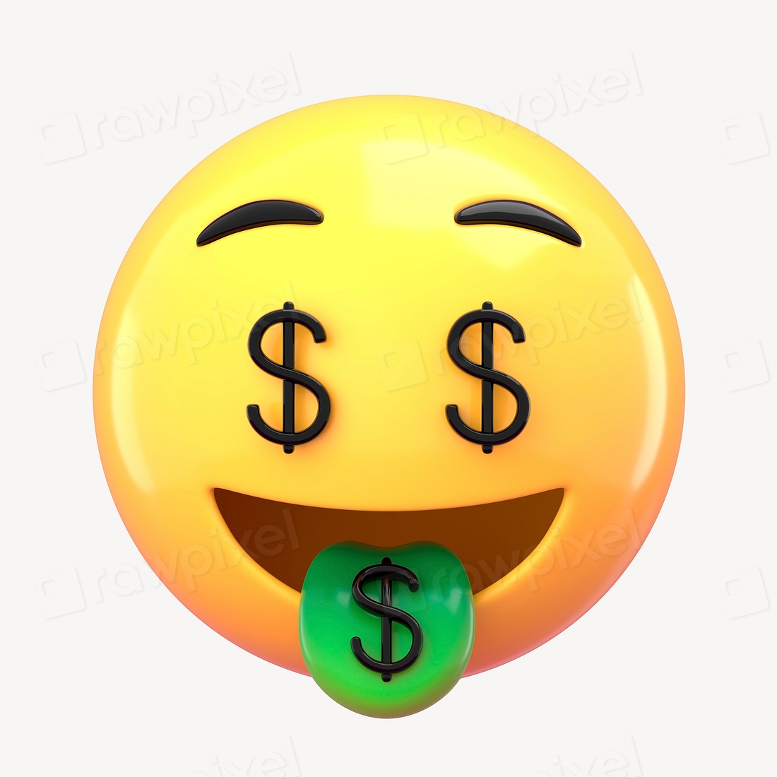 3D money mouth emoticon illustration | Free Photo - rawpixel