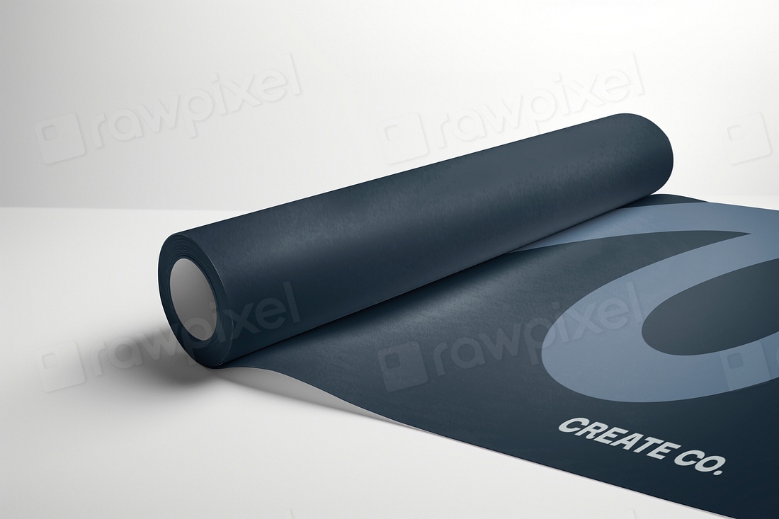 Wrapping paper roll mockup psd Premium PSD Mockup rawpixel