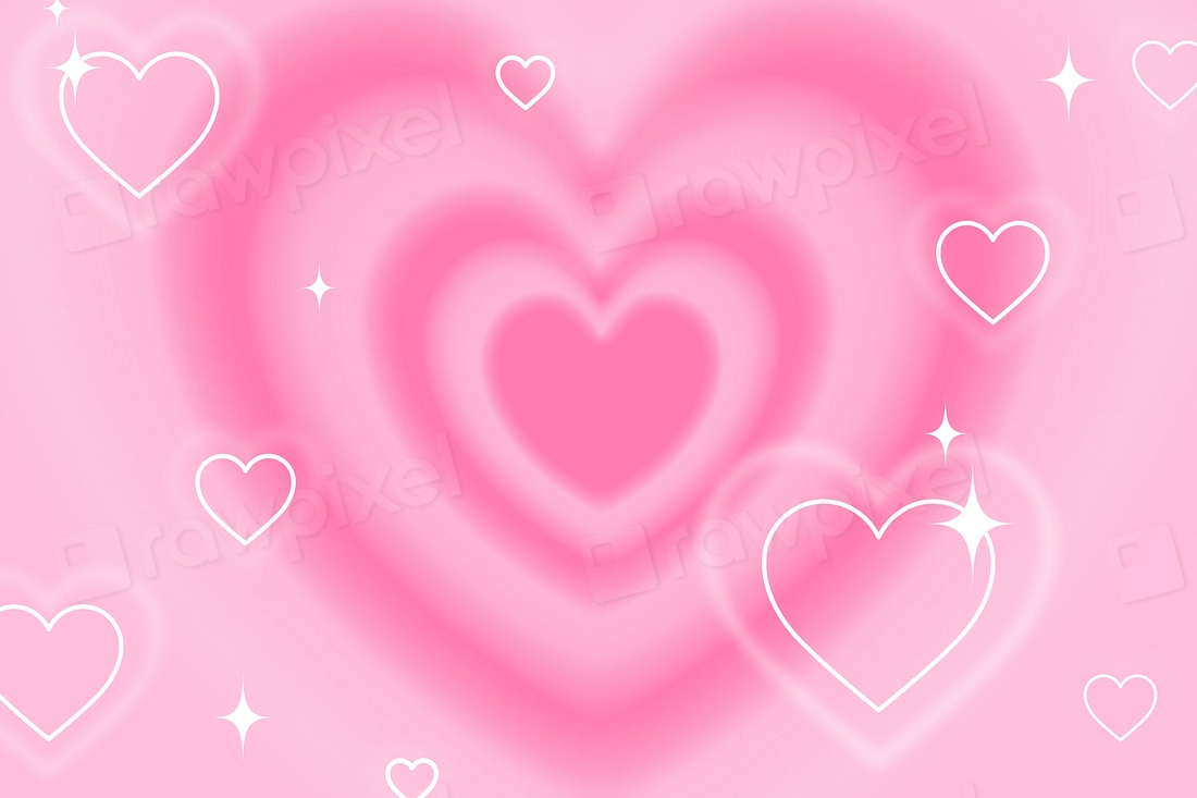 Y2K pink hearts background, cute | Premium Photo - rawpixel