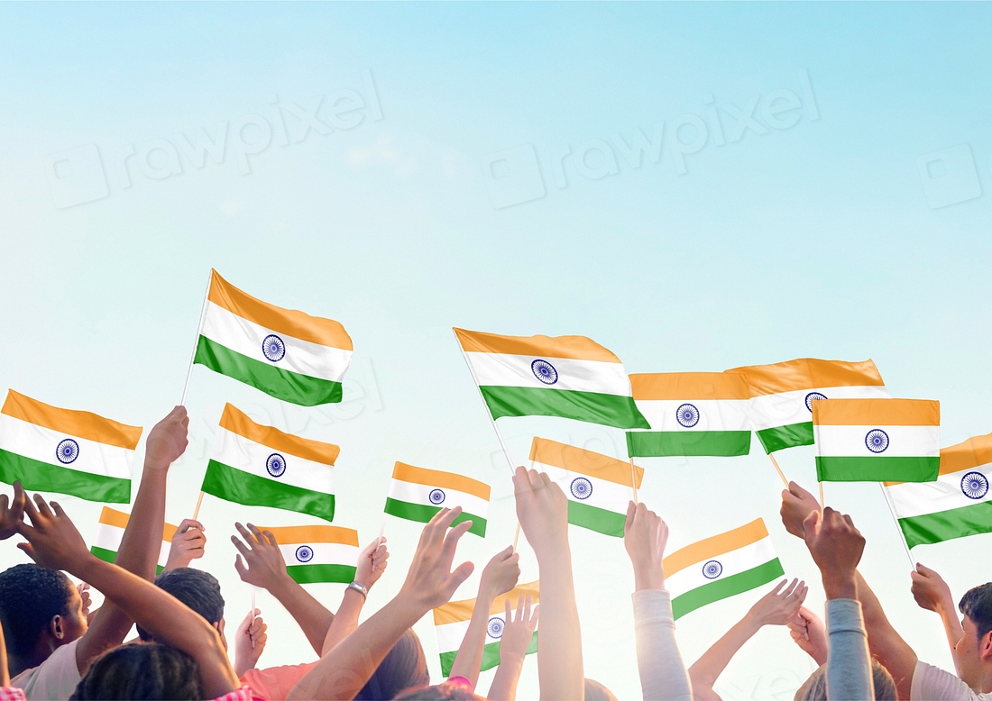 Flag of India blue background | Free Photo - rawpixel