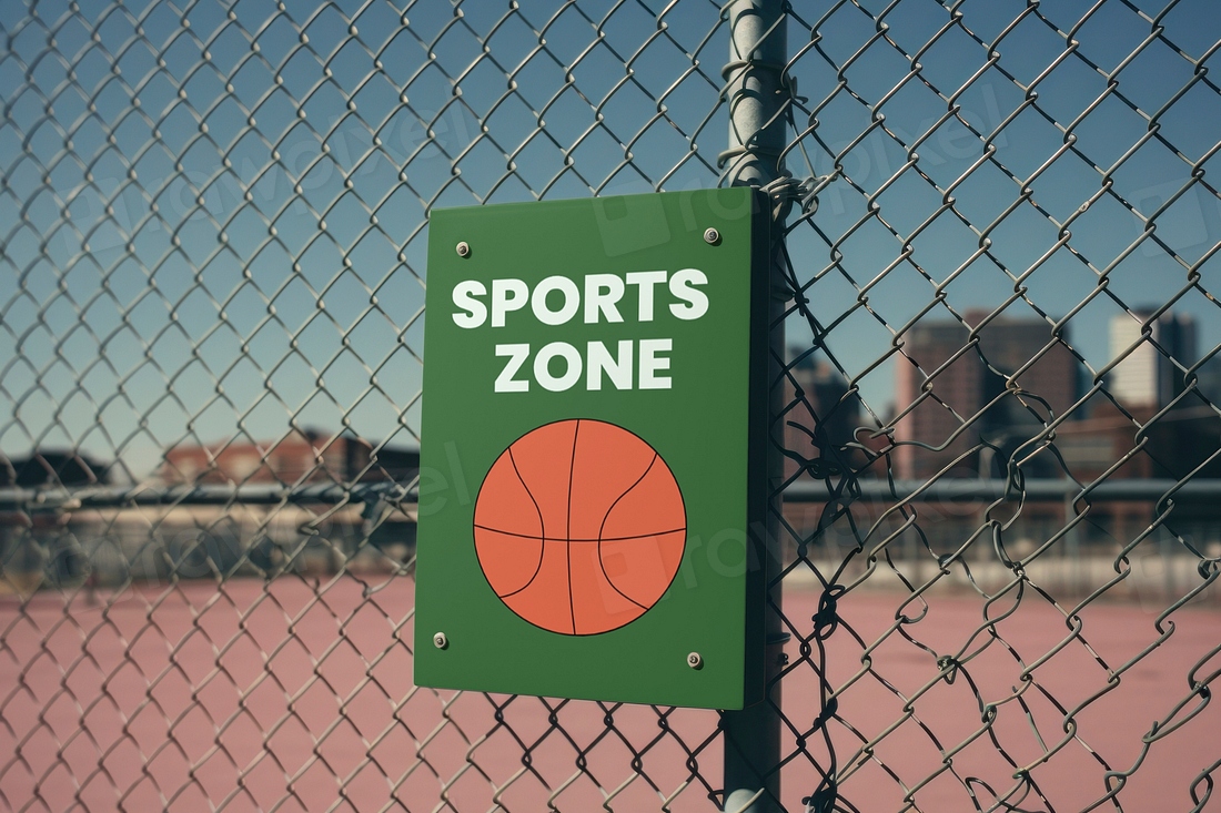 Basketball court sign mockup psd Premium PSD Mockup rawpixel