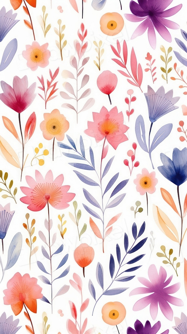 Magic flower pattern backgrounds plant. | Free Photo Illustration ...