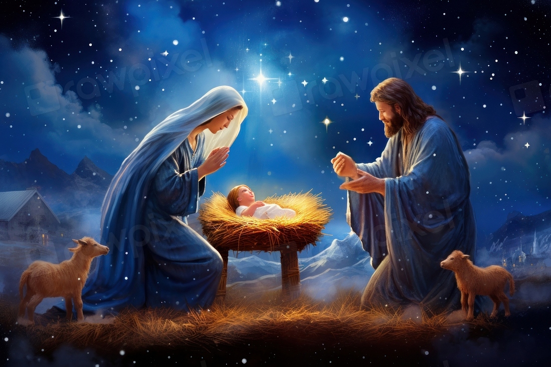 Nativity Christmas christmas night star | Premium Photo Illustration ...