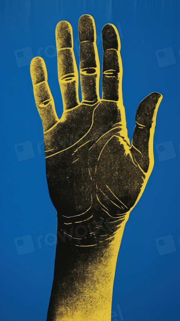 Yellow Hand hand finger yellow. | Premium Photo Illustration - rawpixel