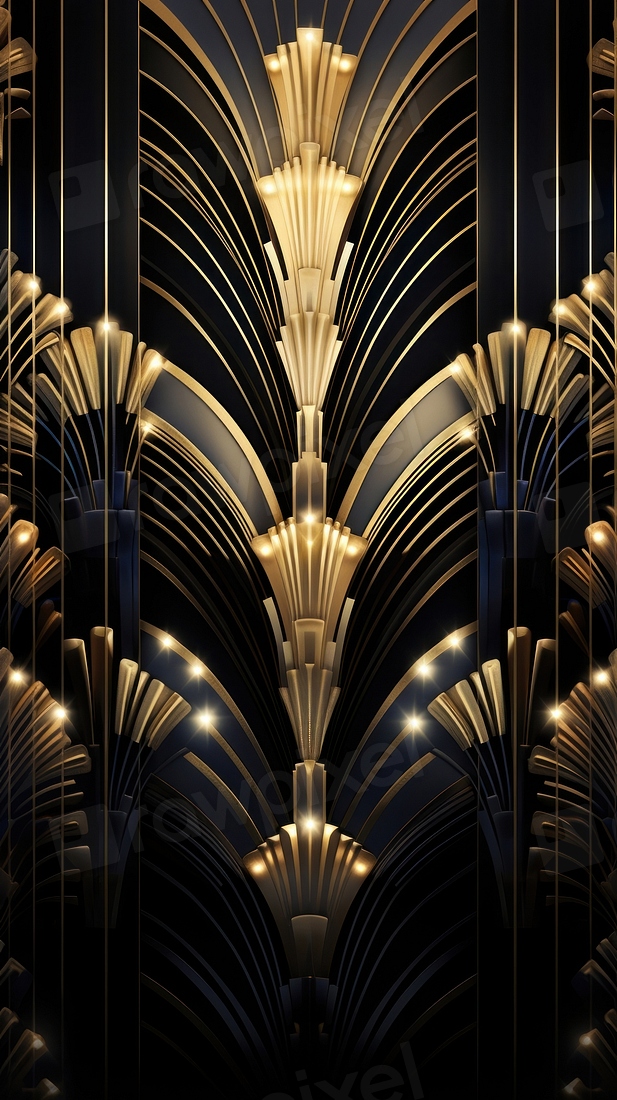 Wallpaper lighting pattern gold. | Free Photo Illustration - rawpixel