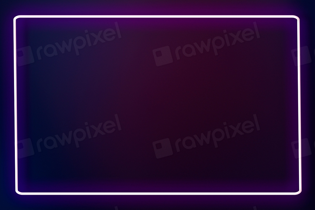 Glowing neon frame dark purple | Premium PSD - rawpixel