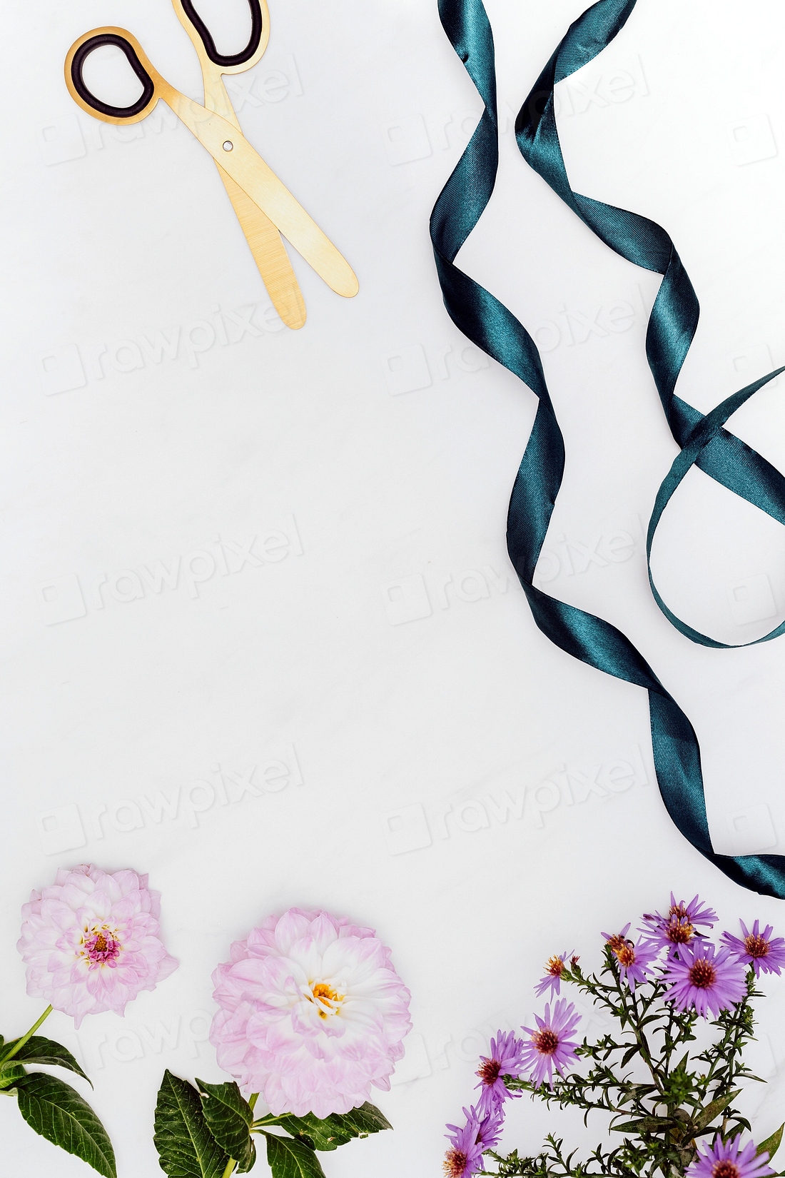 Feminine ornaments decorated white background | Premium Photo - rawpixel