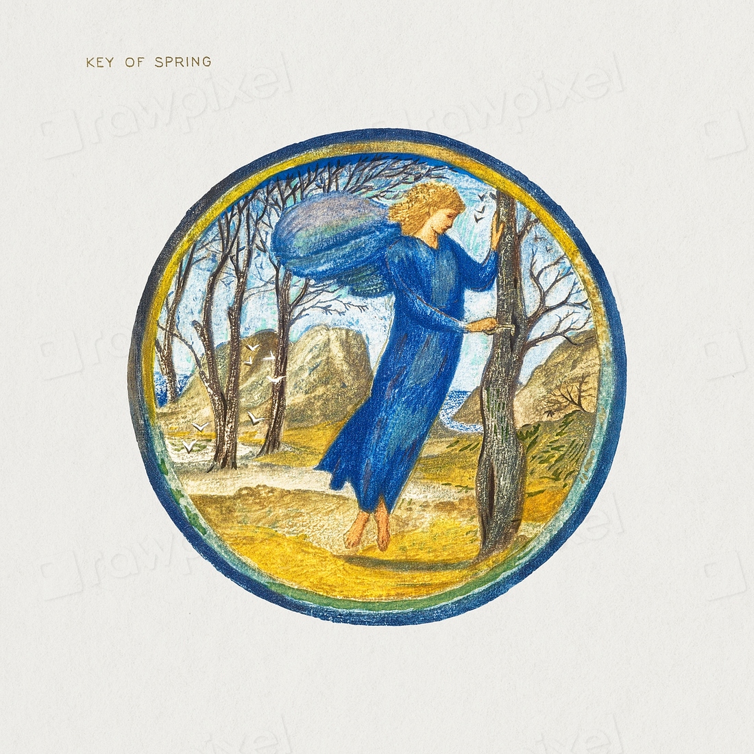 Key Spring Flower Book (1905) | Free Photo Illustration - rawpixel