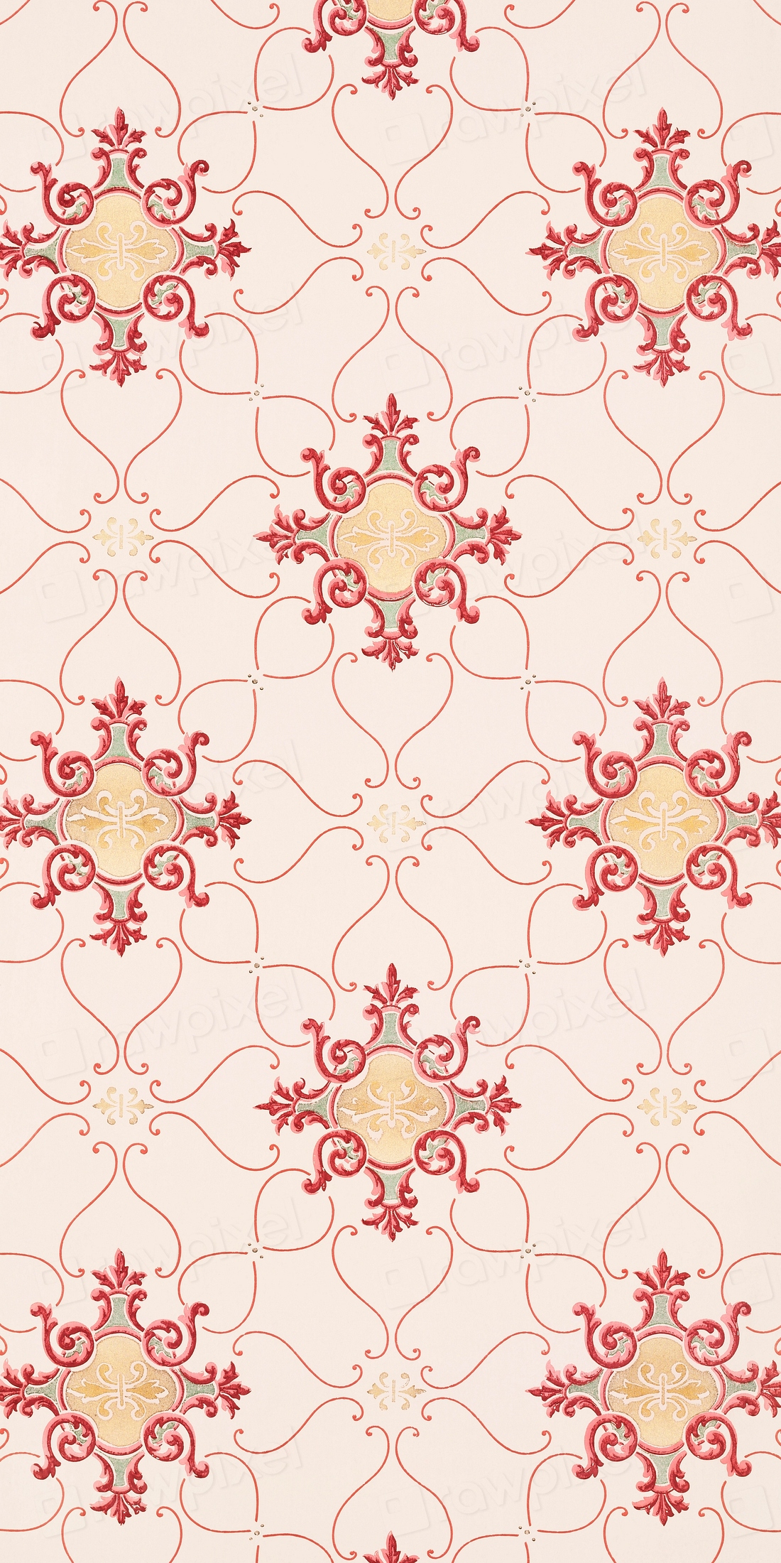 Vintage wallpaper high resolution (ca. | Free Photo Illustration - rawpixel