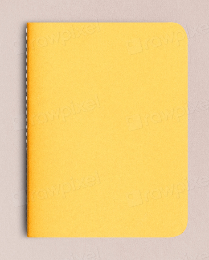 Blank Yellow Book Cover Mockup 