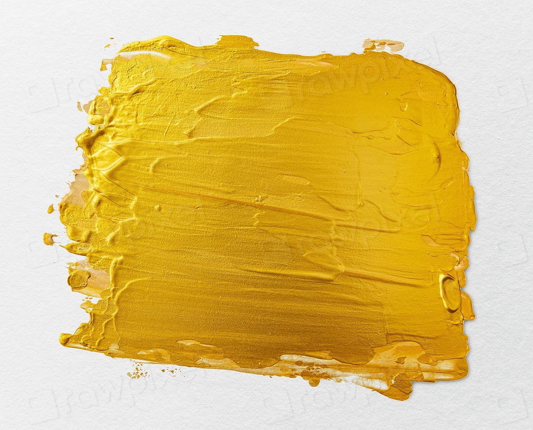 Gold brush stroke white background | Premium PSD - rawpixel