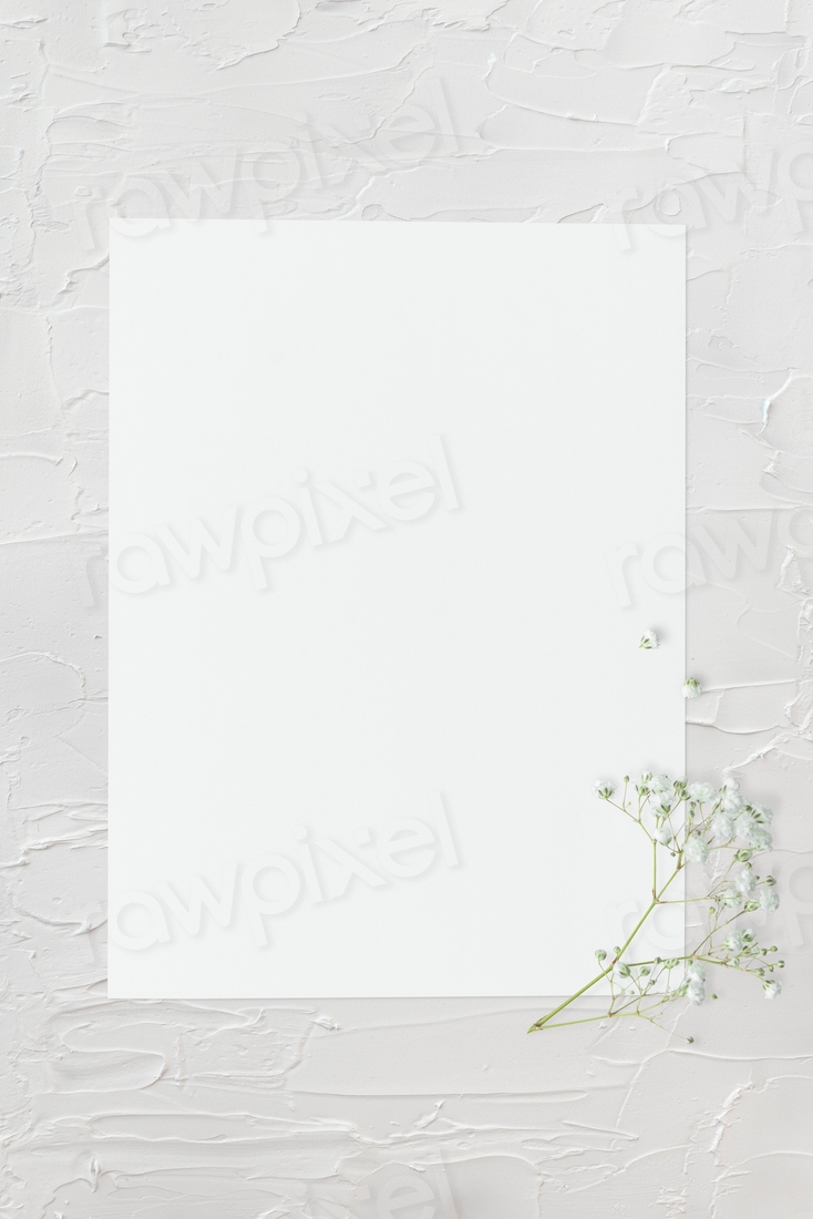 Blank plain white paper template | Premium PSD Mockup - rawpixel