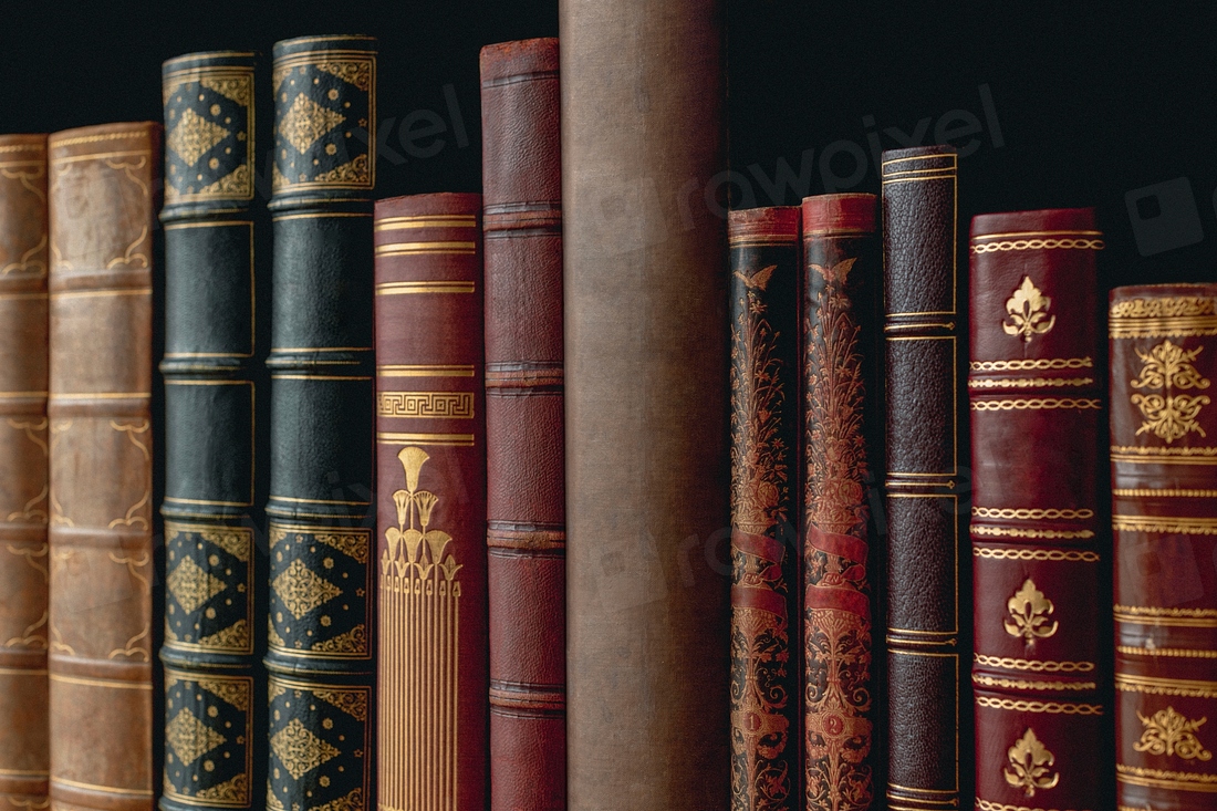 Antique books library, vintage background | Premium Photo - rawpixel