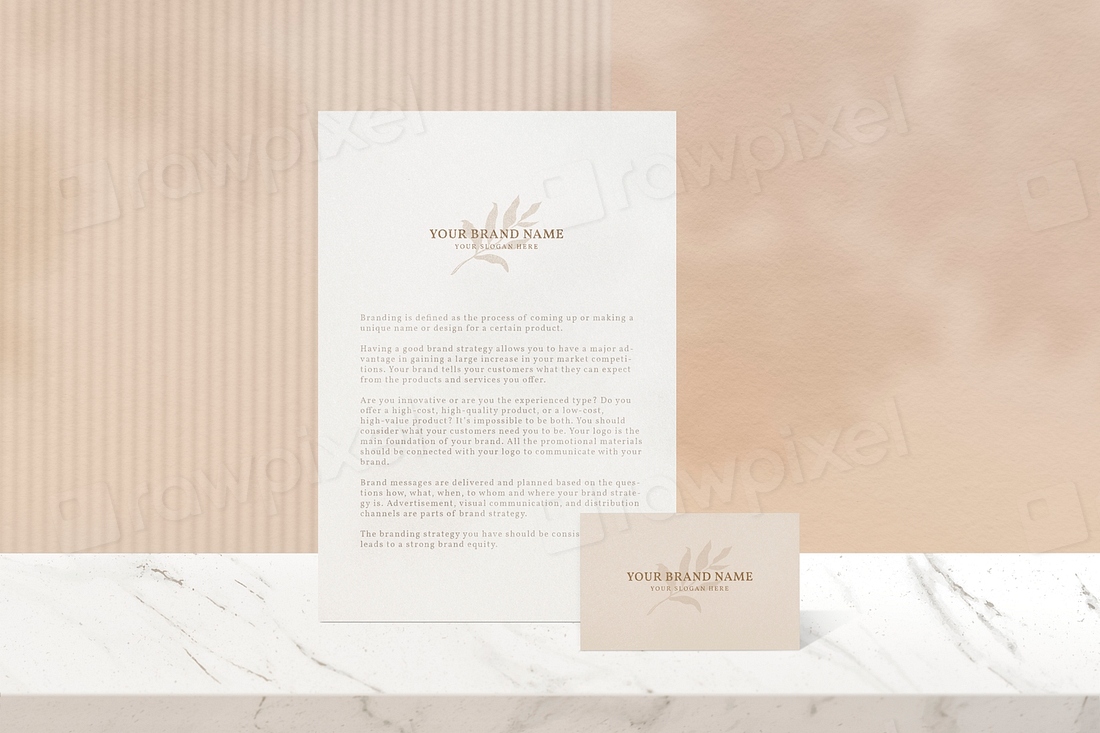 Corporate identity mockup, aesthetic stationery | Premium PSD Mockup ...