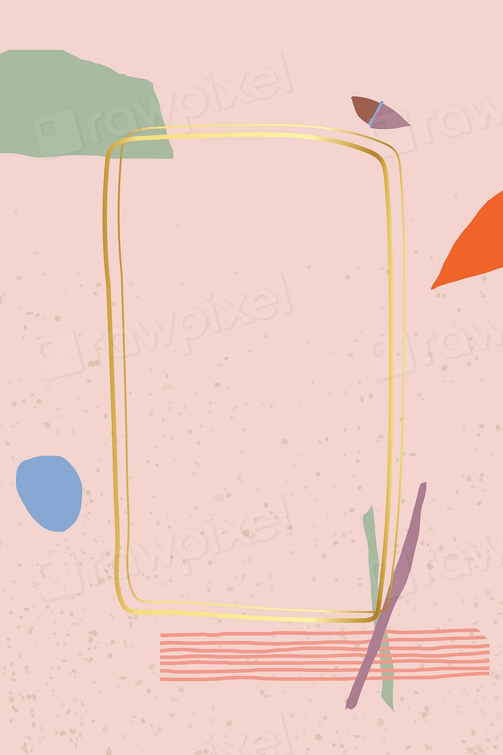 Gold rectangle frame background vector | Premium Vector - rawpixel