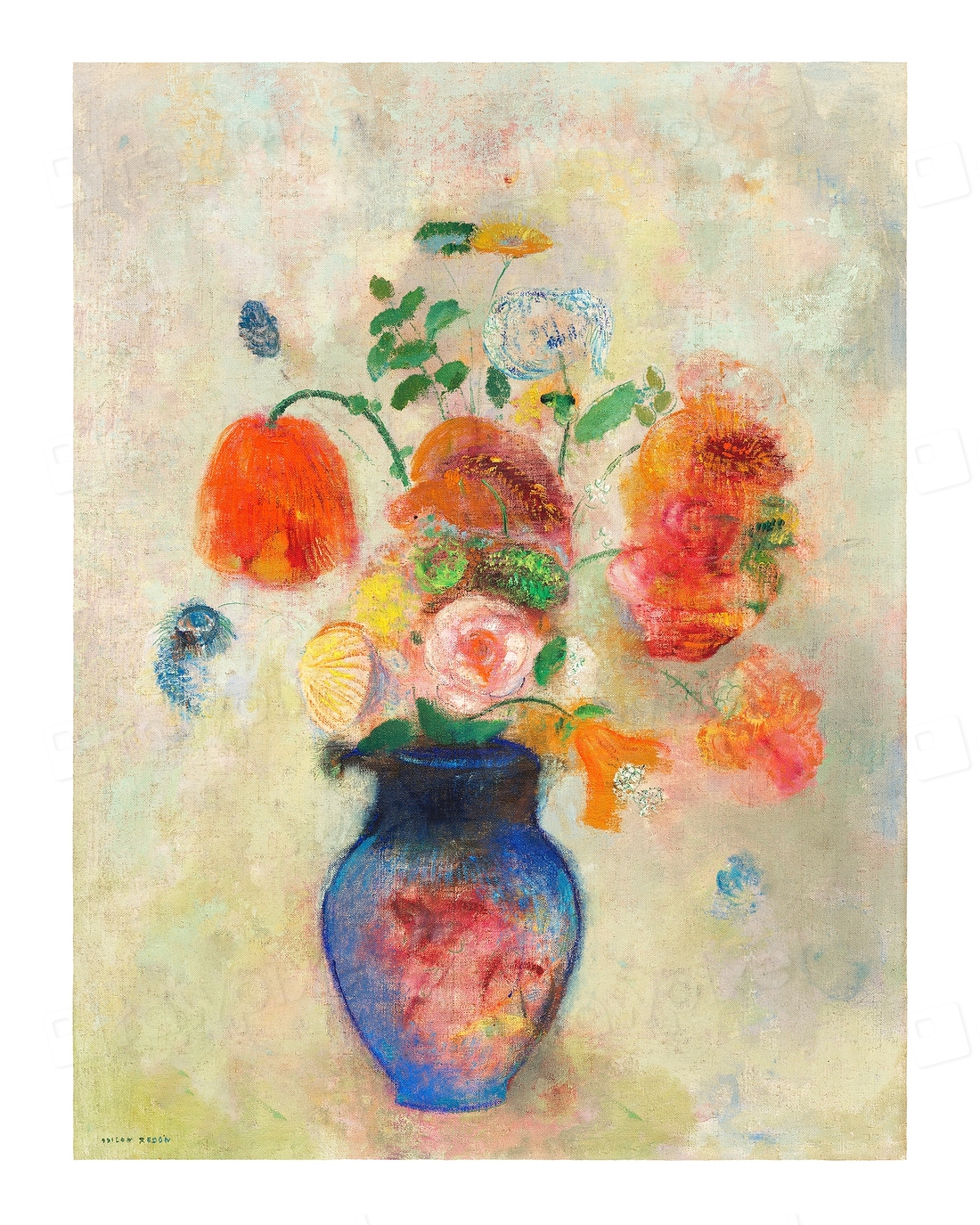 Large Vase Flowers (1912) Odilon | Premium Photo - rawpixel