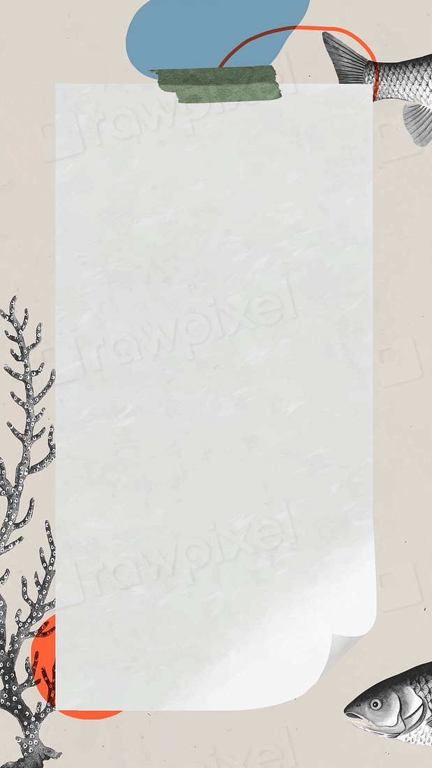Vintage rectangle fish frame vector | Premium Vector - rawpixel