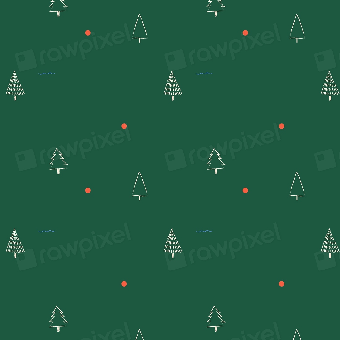 Christmas elements seamless pattern vector | Premium Vector - rawpixel