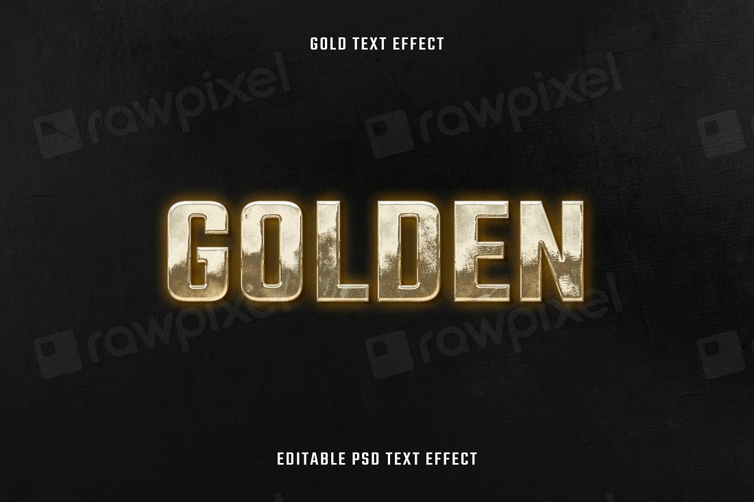 Golden 3d Text Effect Psd Premium Psd Add On Rawpixel Golden 3d Text Effect Psd Premium Psd Add On Rawpixel