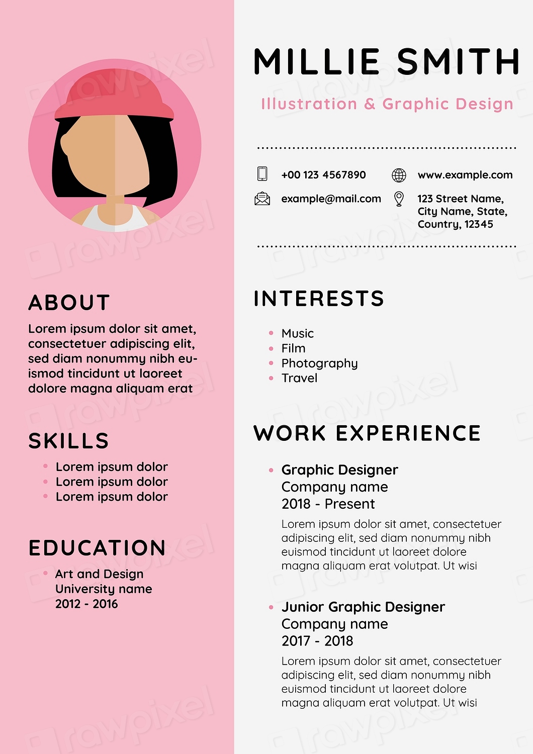 Creative editable CV template downloadable | Premium PSD Template ...