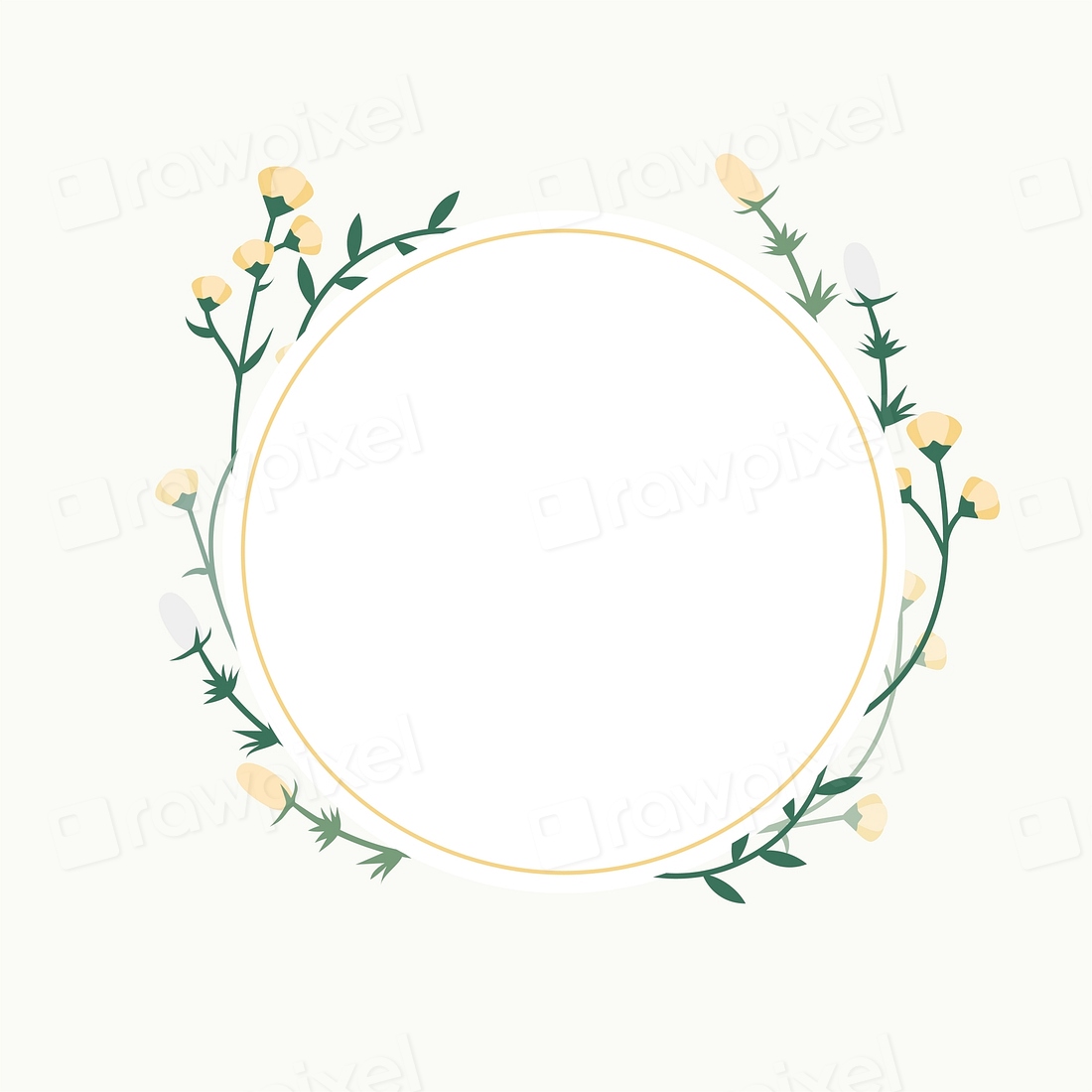 Frame decorated with flowers vector | Free Vector - rawpixel