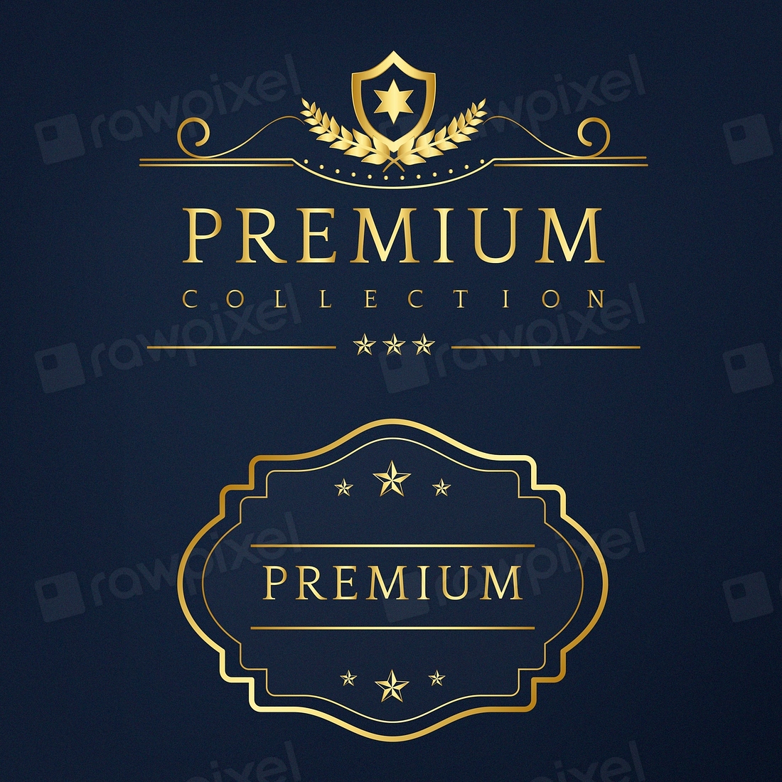 Premium collection badge design vector | Free Vector - rawpixel