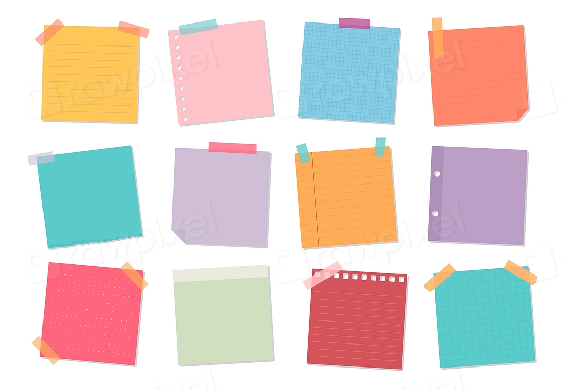 Collection of sticky note illustrations | Premium Vector - rawpixel