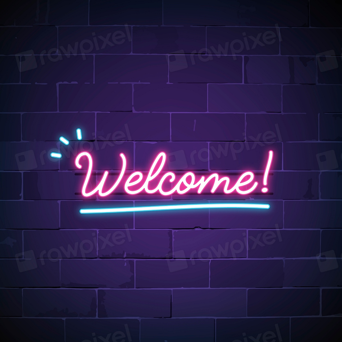 Welcome in neon sign vector | Premium Vector - rawpixel