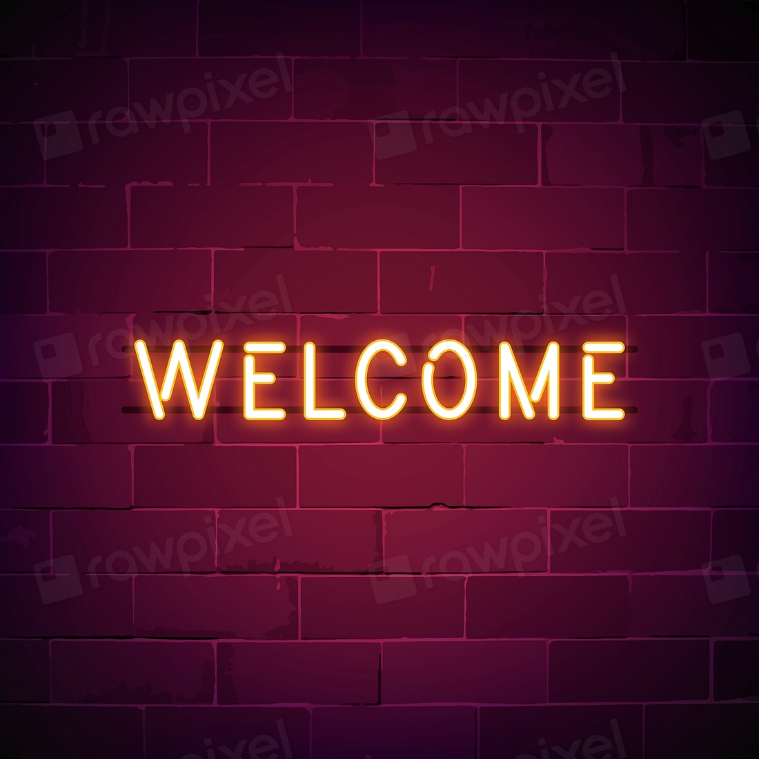 Welcome in neon sign vector | Premium Vector - rawpixel