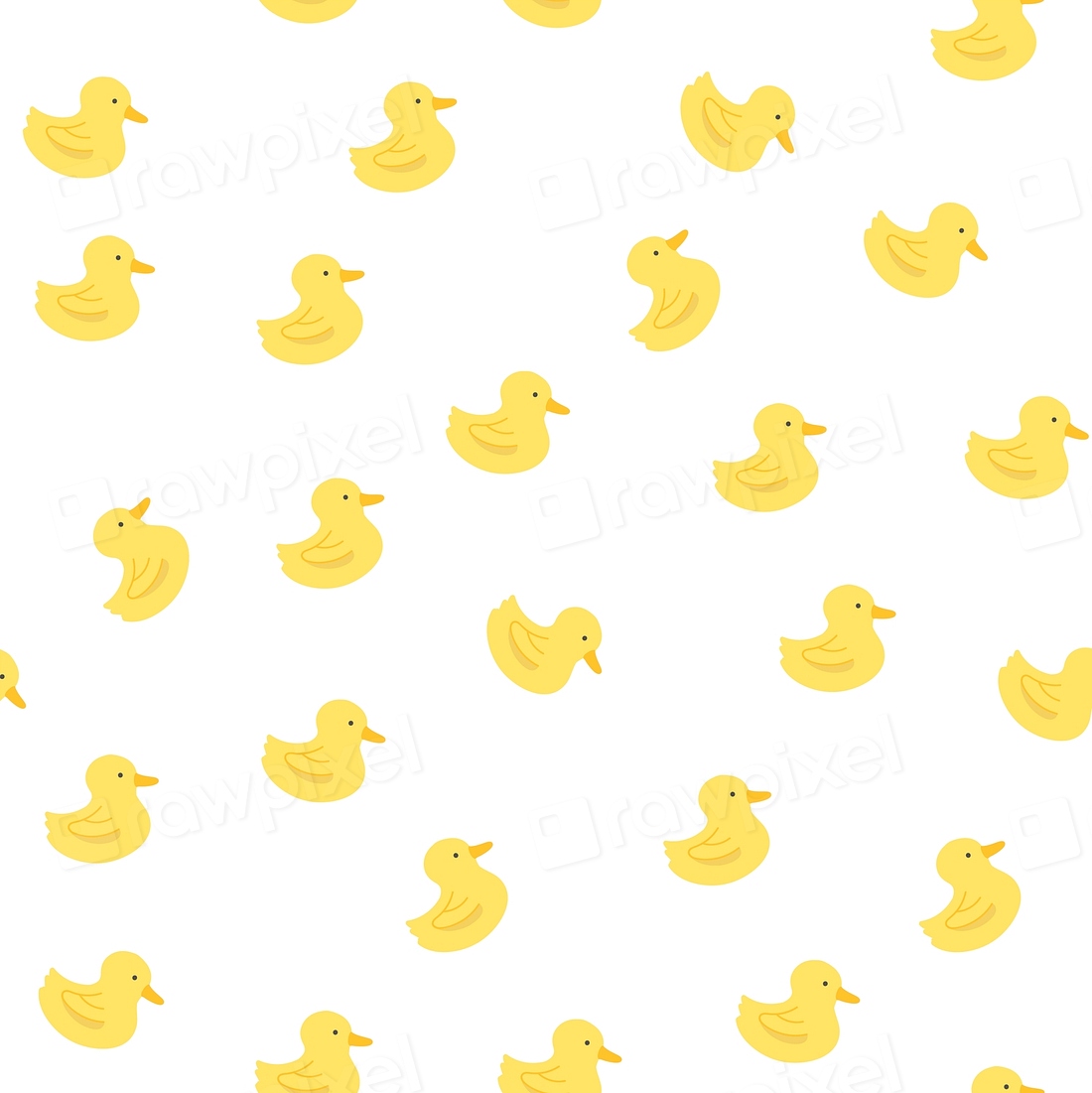 Seamless yellow rubber duck pattern | Premium Vector - rawpixel