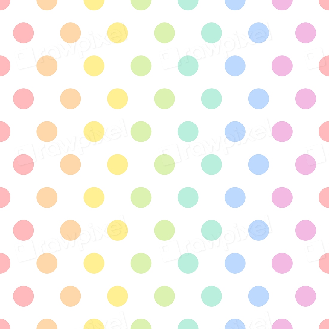 Seamless colorful polka dot pattern | Premium Vector - rawpixel